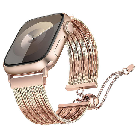 Apple Watch 42mm Zore KRD-137 Metal Hasır Kordon