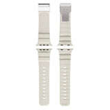 Apple Watch 42mm Zore KRD-145 Metal Tokalı Silikon Kordon