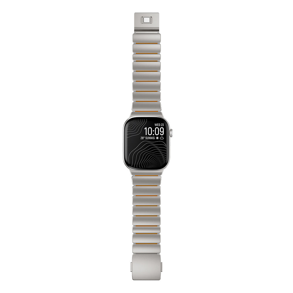 Apple Watch 42mm Zore KRD-149 Titanyum Silikon Kordon