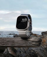 Apple Watch 42mm Zore KRD-152 Titanyum Silikon Kordon