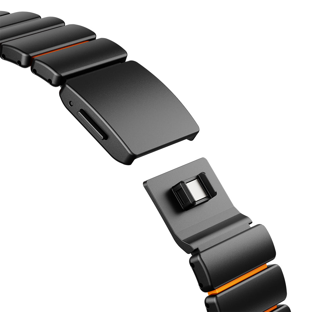 Apple Watch 42mm Zore KRD-152 Titanyum Silikon Kordon