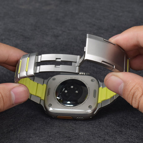 Apple Watch 42mm Zore KRD-155 Metal Silikon Kordon