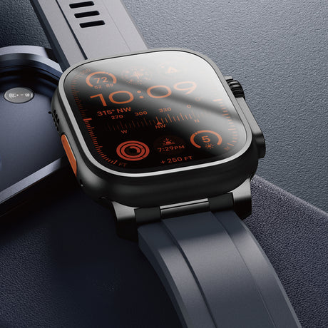 Apple Watch 44mm Amazingthing Titan Chrono Silikon Kordon