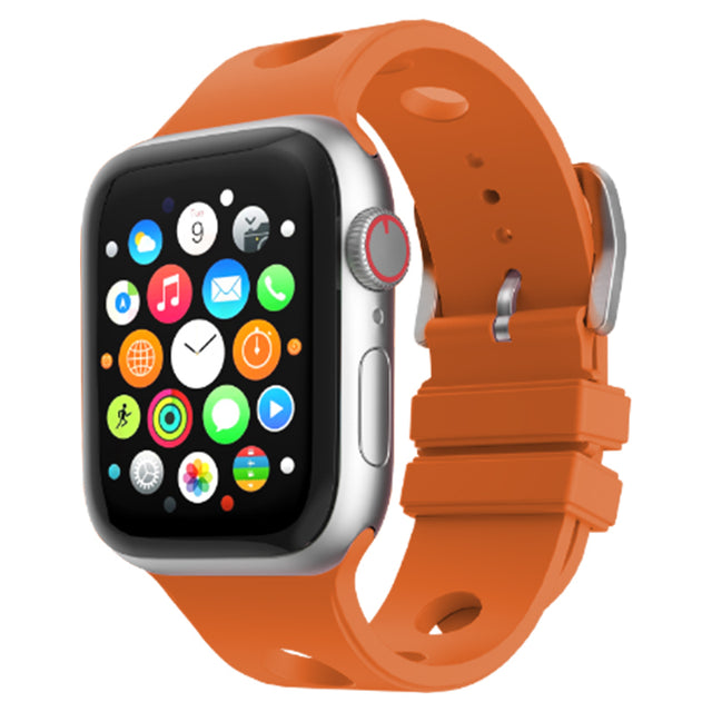 Apple Watch 44mm Delikli Tasarım Zore KRD-147 Silikon Kordon