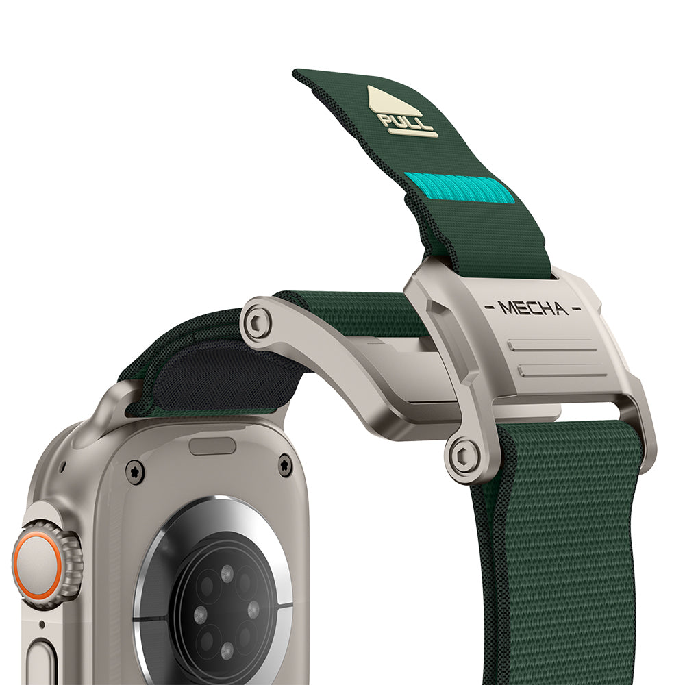 Apple Watch 44mm Mohseven iWatch Mecha Sport Hasır Kordon