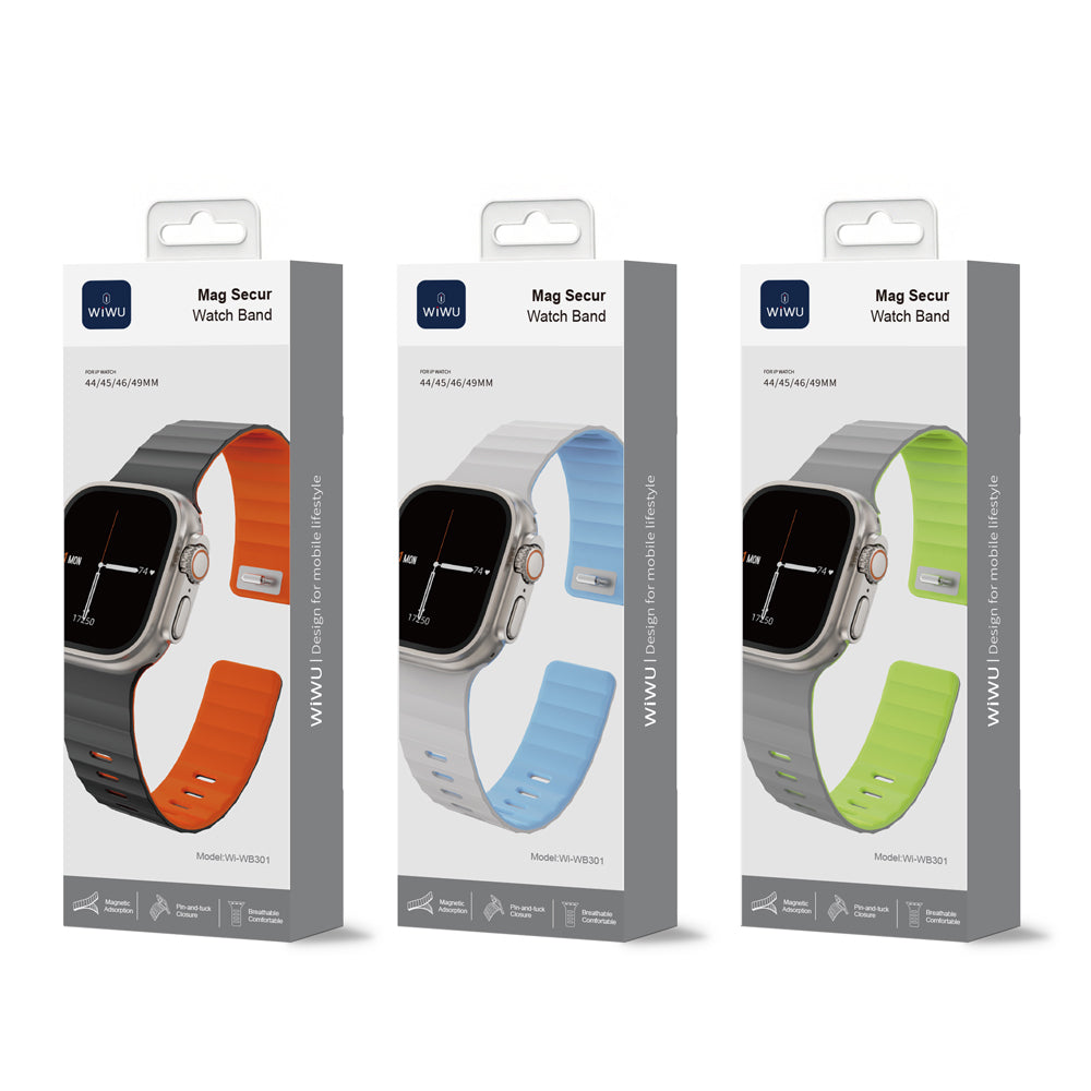 Apple Watch 44mm Wiwu Mag Secur Serisi Silikon Kordon