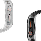 Apple Watch 44mm Wiwu Wi-WB013 Rambo Serisi 2in1 Şeffaf PC Kasa Koruyuculu Kauçuk Kordon