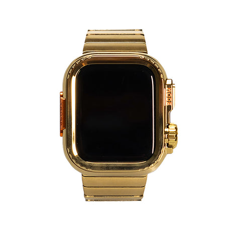 Apple Watch 44mm Zore KRD-126 Sert Kasa Koruyuculu Metal Kordon