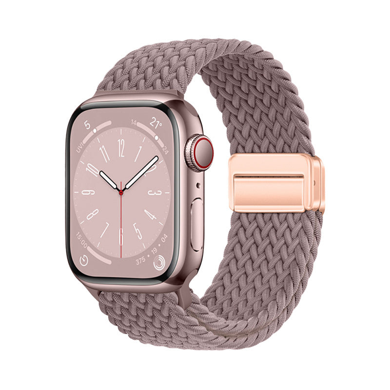 Apple Watch 44mm Zore KRD-134 Örgü Tasarımlı Hasır Kordon Strap Kayış