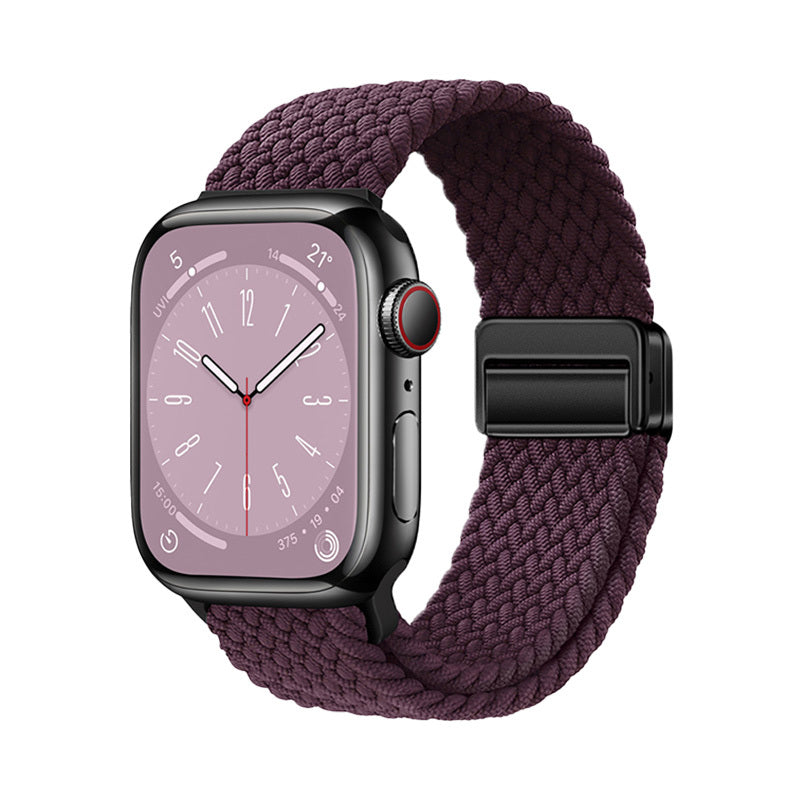Apple Watch 44mm Zore KRD-134 Örgü Tasarımlı Hasır Kordon Strap Kayış