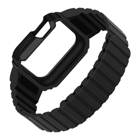 Apple Watch 44mm Zore KRD-142 Airbag Tasarımlı Kasa Koruyuculu Silikon Kordon