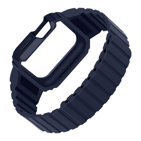 Apple Watch 44mm Zore KRD-142 Airbag Tasarımlı Kasa Koruyuculu Silikon Kordon