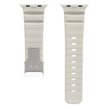 Apple Watch 44mm Zore KRD-145 Metal Tokalı Silikon Kordon