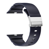 Apple Watch 44mm Zore KRD-145 Metal Tokalı Silikon Kordon