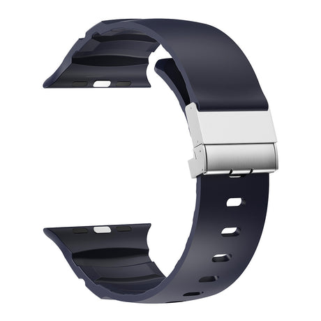 Apple Watch 44mm Zore KRD-145 Metal Tokalı Silikon Kordon