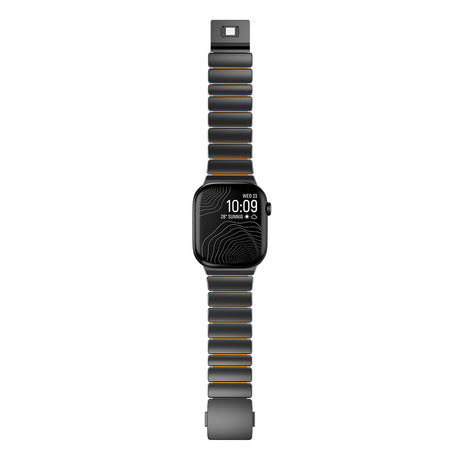 Apple Watch 44mm Zore KRD-149 Titanyum Silikon Kordon