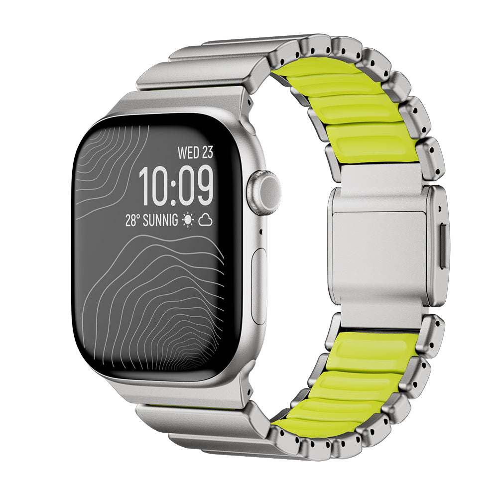 Apple Watch 44mm Zore KRD-149 Titanyum Silikon Kordon