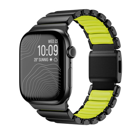 Apple Watch 44mm Zore KRD-151 Metal Silikon Kordon