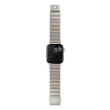 Apple Watch 44mm Zore KRD-152 Titanyum Silikon Kordon