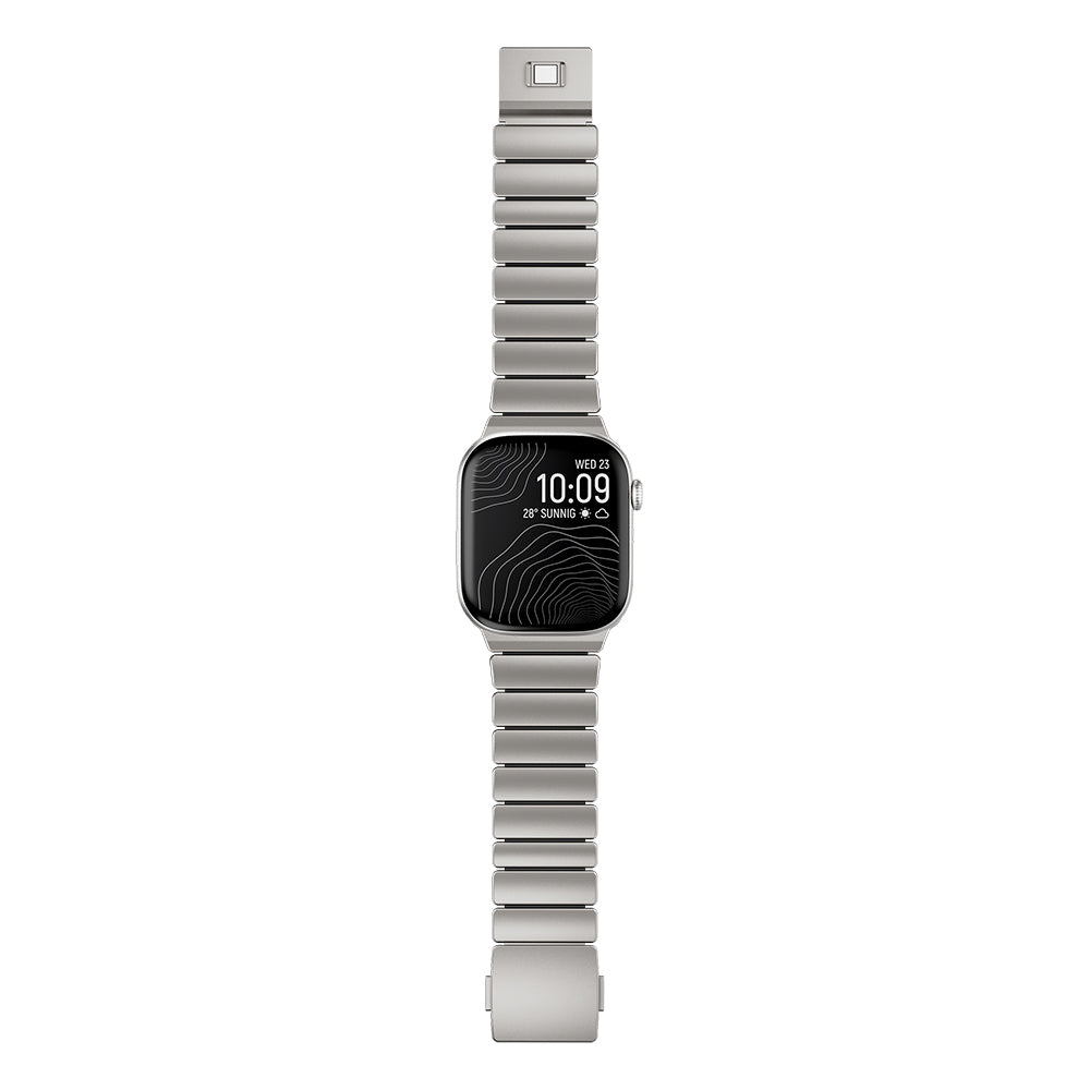 Apple Watch 44mm Zore KRD-152 Titanyum Silikon Kordon