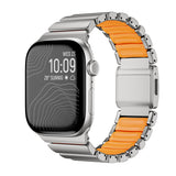 Apple Watch 44mm Zore KRD-152 Titanyum Silikon Kordon