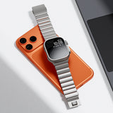 Apple Watch 44mm Zore KRD-152 Titanyum Silikon Kordon
