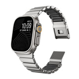 Apple Watch 44mm Zore KRD-152 Titanyum Silikon Kordon