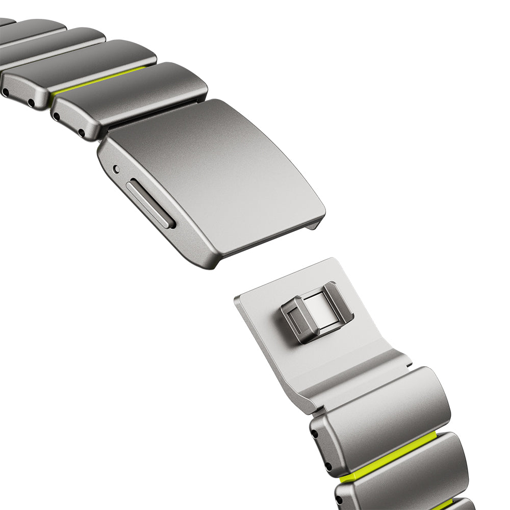 Apple Watch 44mm Zore KRD-152 Titanyum Silikon Kordon