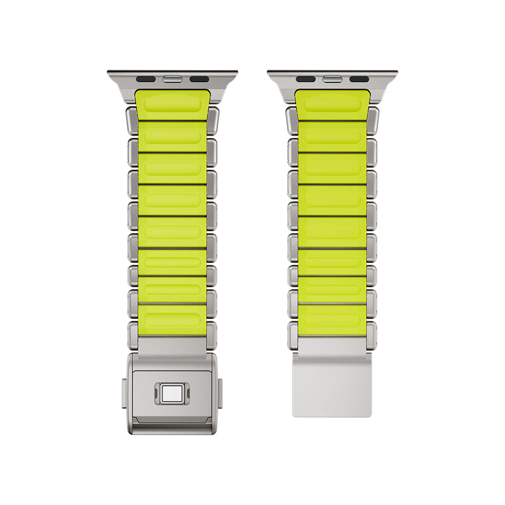 Apple Watch 44mm Zore KRD-152 Titanyum Silikon Kordon
