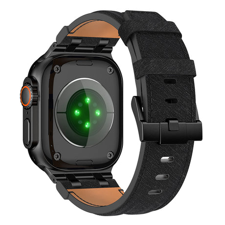 Apple Watch 44mm Zore KRD-153 Kot Kumaş Tasarımlı Kordon