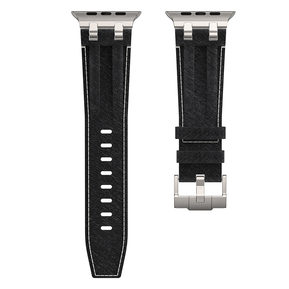 Apple Watch 44mm Zore KRD-153 Kot Kumaş Tasarımlı Kordon