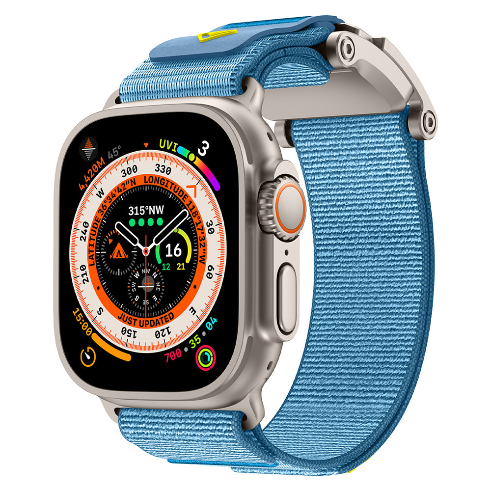 Apple Watch 44mm Zore KRD-154 Naylon Kumaş Hasır Örgülü Kordon