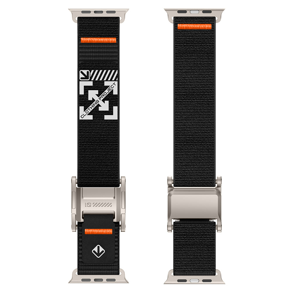 Apple Watch 44mm Zore KRD-154 Naylon Kumaş Hasır Örgülü Kordon