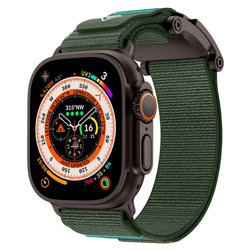 Apple Watch 44mm Zore KRD-154 Naylon Kumaş Hasır Örgülü Kordon