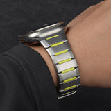 Apple Watch 44mm Zore KRD-155 Metal Silikon Kordon