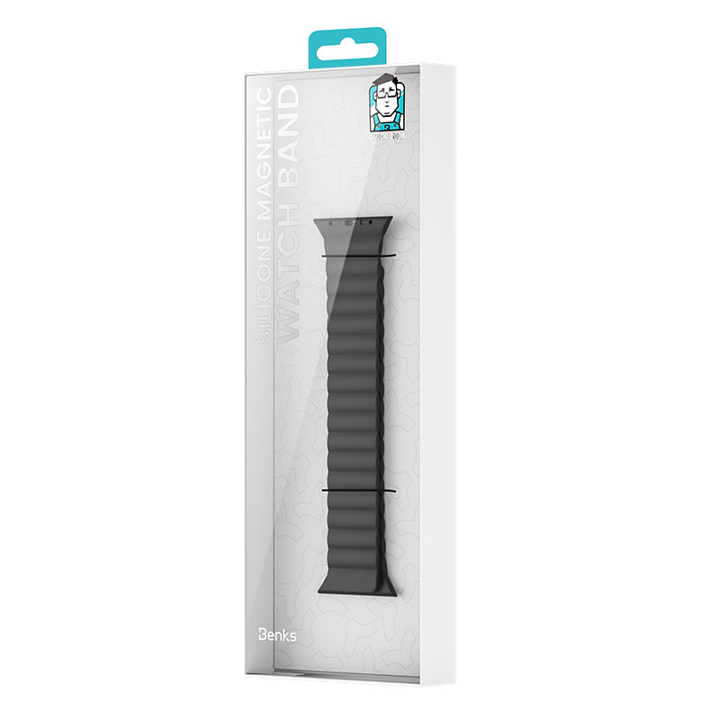 Apple Watch 7 41mm Benks Magnetik Tak Çıkar Silikon Strap Kayış