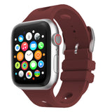 Apple Watch 7 41mm Delikli Tasarım Zore KRD-147 Silikon Kordon