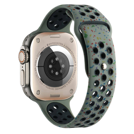 Apple Watch 7 41mm Kordon Yeni Seri 2023 KRD-02 Silikon Strap Kayış