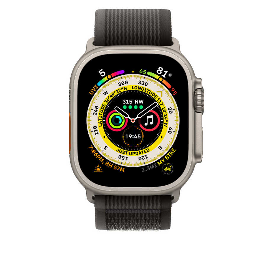 Apple Watch 7 41mm Wiwu Trail Loop Naylon Örgü İşlemeli Hasır Kordon Strap Kayış