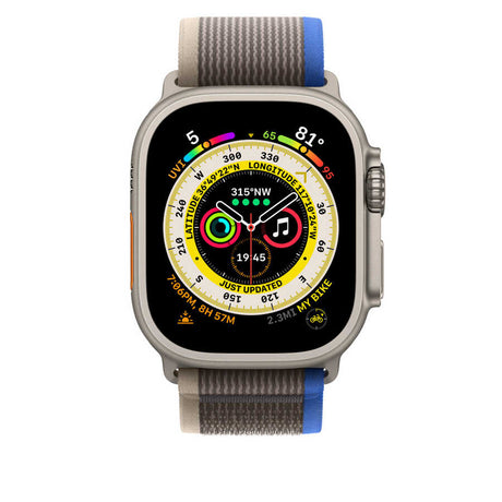 Apple Watch 7 41mm Wiwu Trail Loop Naylon Örgü İşlemeli Hasır Kordon Strap Kayış