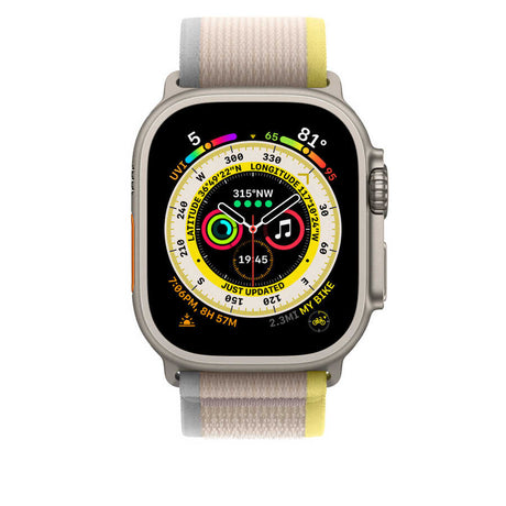 Apple Watch 7 41mm Wiwu Trail Loop Naylon Örgü İşlemeli Hasır Kordon Strap Kayış