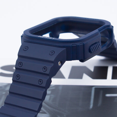 Apple Watch 7 41mm Zore KRD-142 Airbag Tasarımlı Kasa Koruyuculu Silikon Kordon