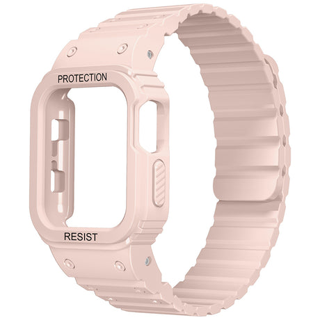 Apple Watch 7 41mm Zore KRD-142 Airbag Tasarımlı Kasa Koruyuculu Silikon Kordon