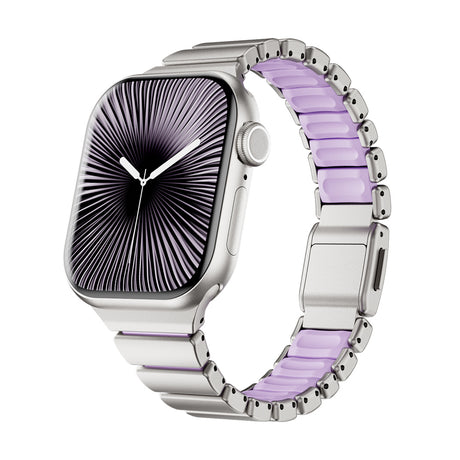 Apple Watch 7 41mm Zore KRD-149 Metal Silikon Kordon