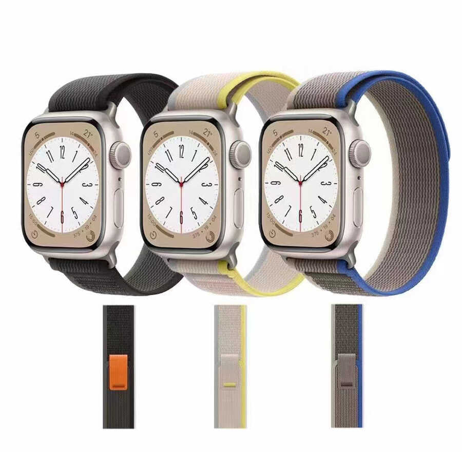 Apple Watch 7 41mm Zore KRD-77 Hasır Kordon