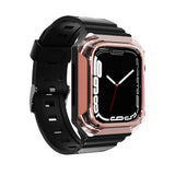Apple Watch 7 41mm Zore KRD-88 Sert PC Kasa Koruyuculu Silikon Kordon
