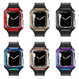 Apple Watch 7 41mm Zore KRD-88 Sert PC Kasa Koruyuculu Silikon Kordon