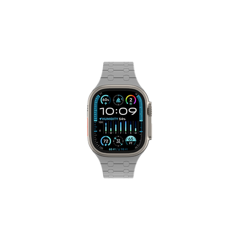 Apple Watch 7 45mm Amazingthing Smoothie Sport Magnetik Tak Çıkar Silikon Strap Kayış