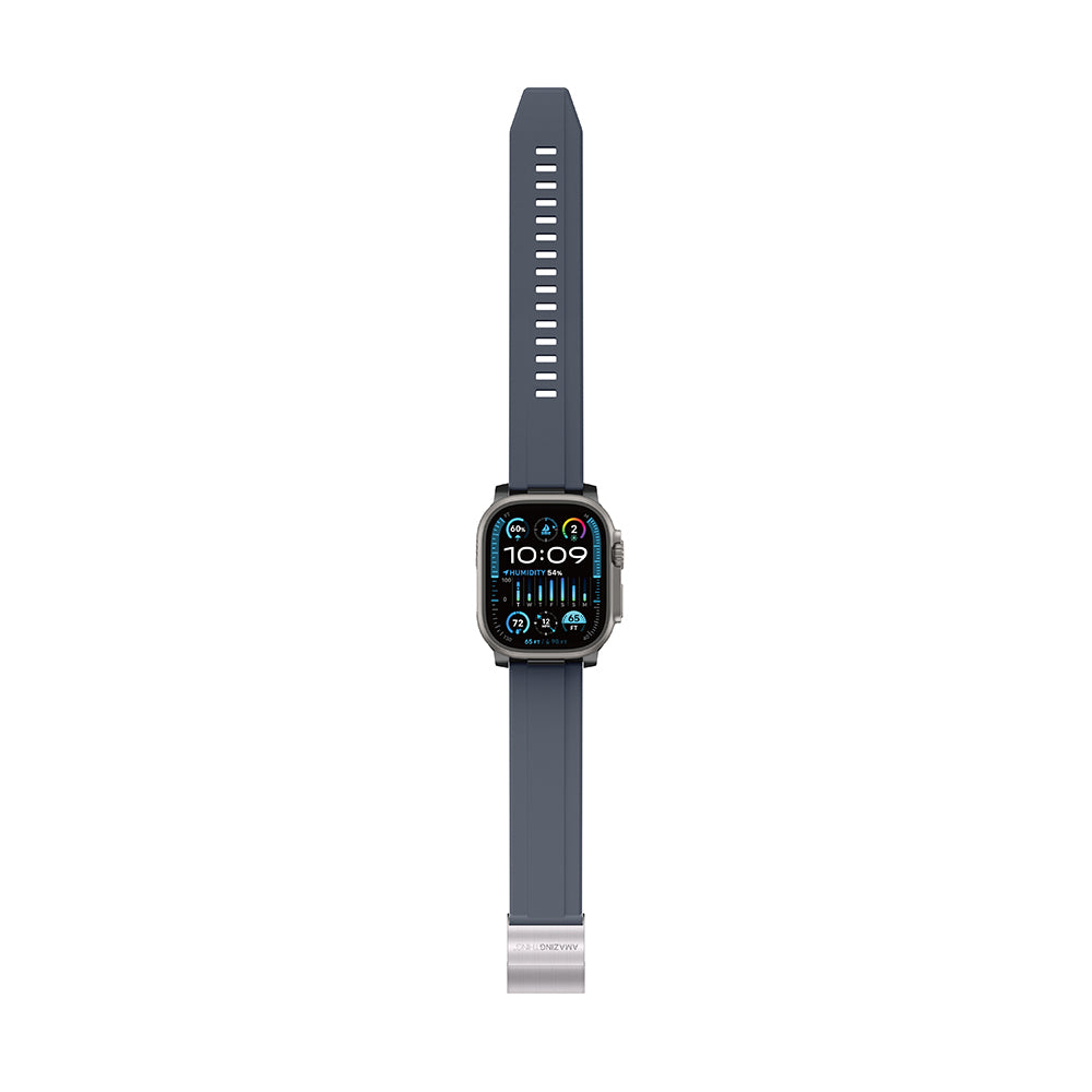Apple Watch 7 45mm Amazingthing Titan Chrono Silikon Kordon