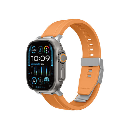 Apple Watch 7 45mm Amazingthing Titan Chrono Silikon Kordon